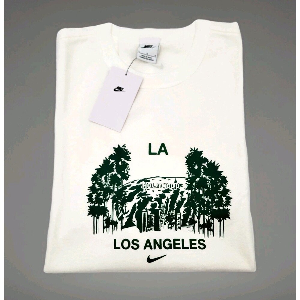 Nike Los Angeles City White Graphic Print Men's T-Shirt Size L HQ2442-100 NWT